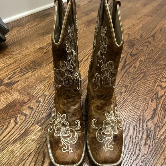 SHYANNE - real leather women’s cowboy boots size 6 - Picture 4 of 7